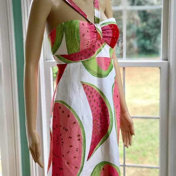 Nanette Lepore watermelon dress size 8 - Picture 3 of 7